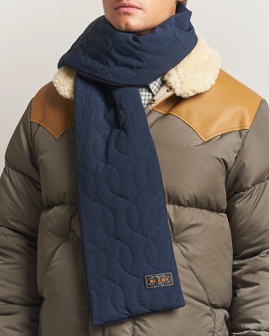 Herr | Halsdukar | BEAMS PLUS | Muffler Boa Scarf Navy