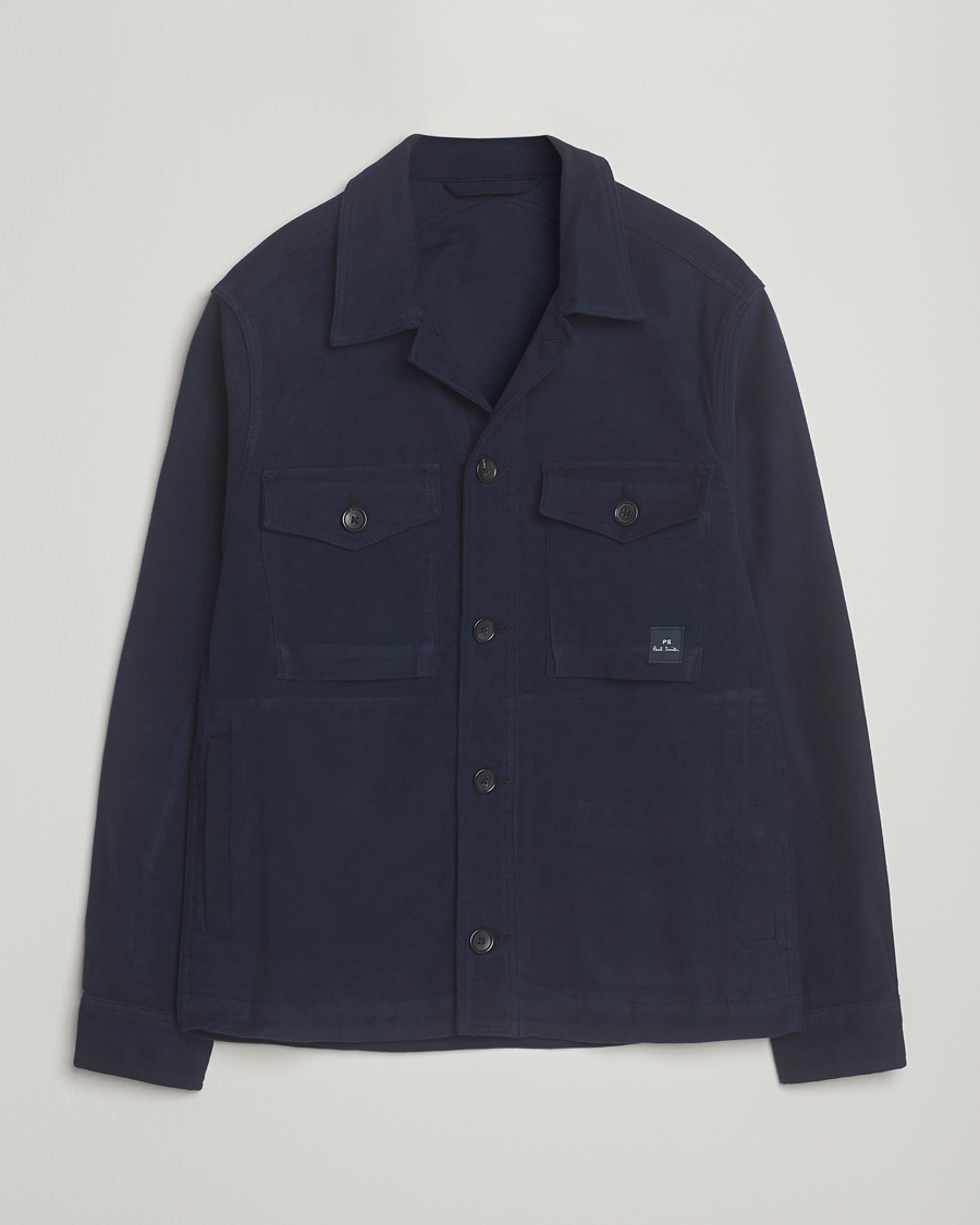 Herr | Jackor | PS Paul Smith | Cotton Shirt Jacket Blue