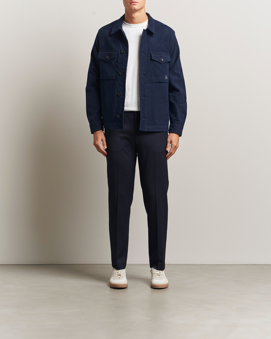 Herr | Jackor | PS Paul Smith | Cotton Shirt Jacket Blue