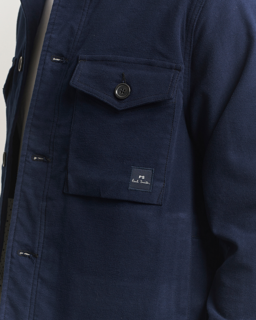Herr | Jackor | PS Paul Smith | Cotton Shirt Jacket Blue