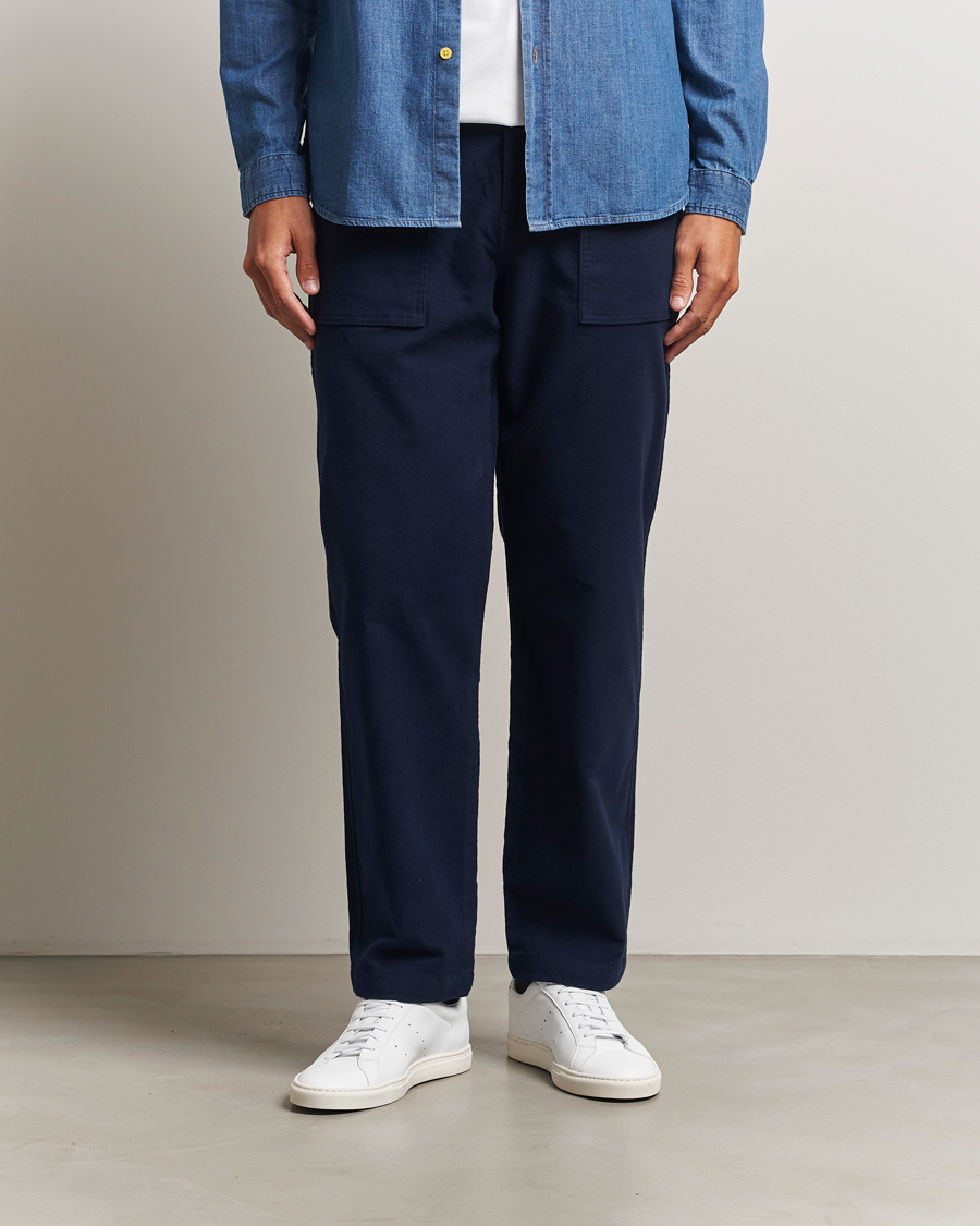 Herr | Byxor | PS Paul Smith | Cotton Worker Pants Blue