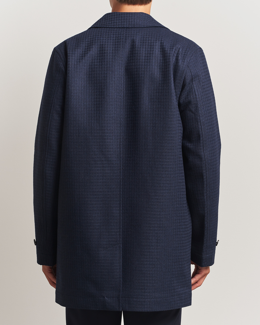 Herr | Jackor | PS Paul Smith | Wool Dogtooth Coat Blue