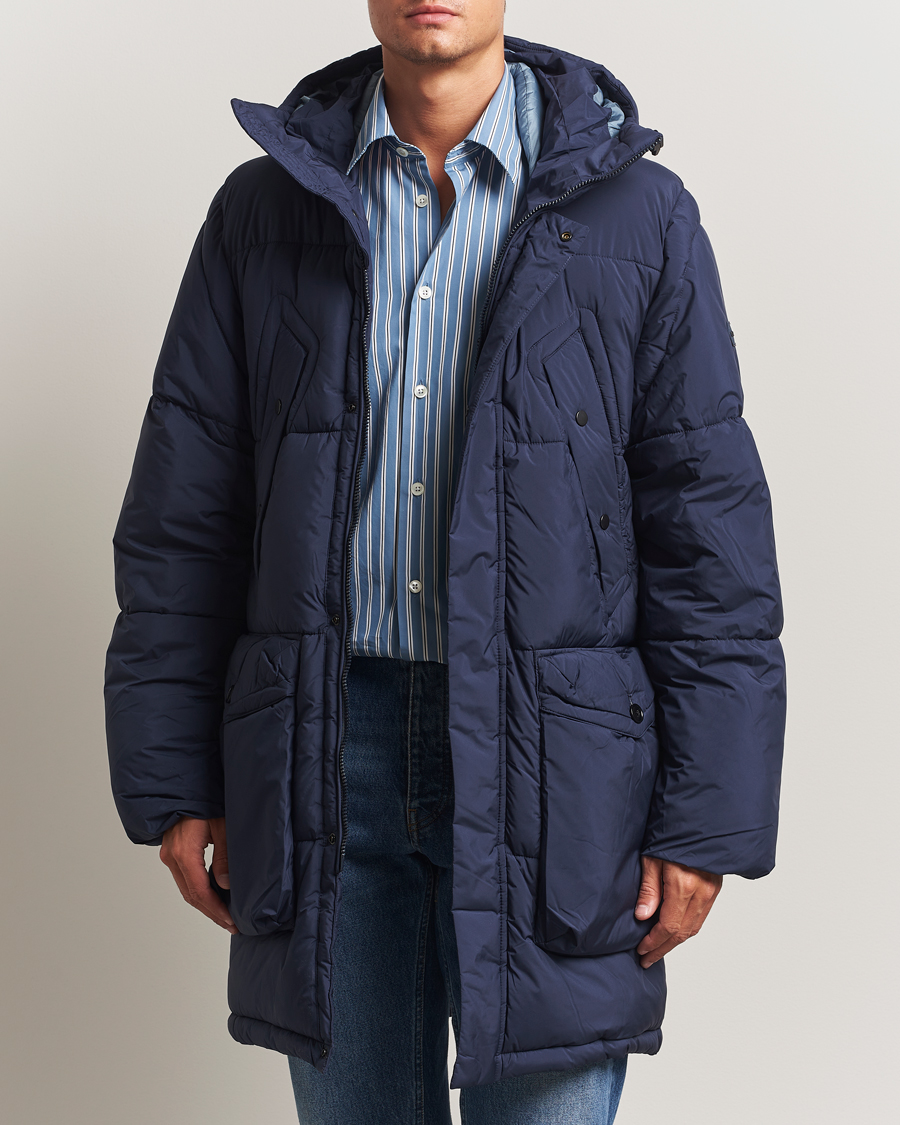 Herr | Jackor | PS Paul Smith | Fibre Down Hooded Parka Dark Blue