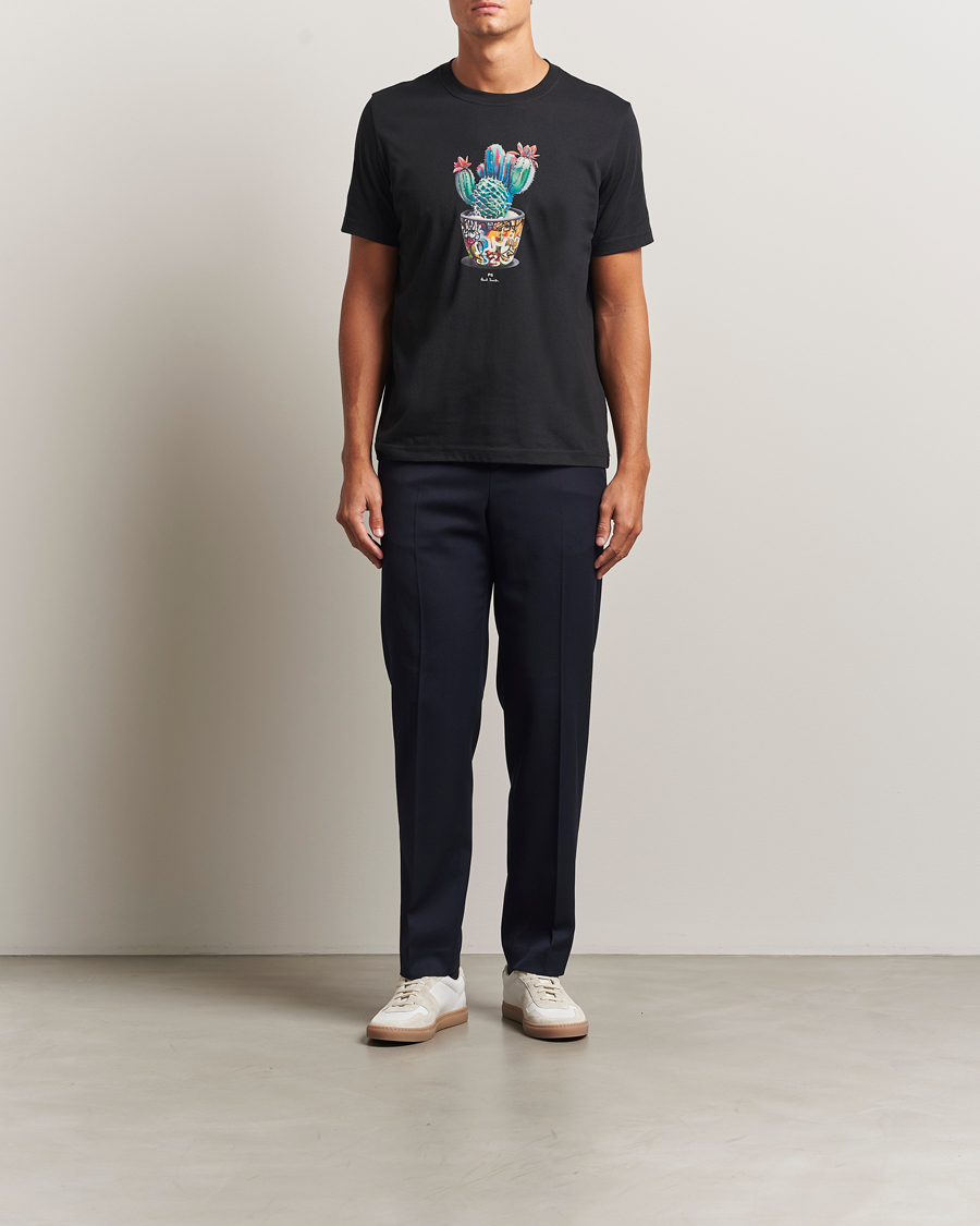 Herr | T-Shirts | PS Paul Smith | Cactus Crew Neck T-Shirt Black