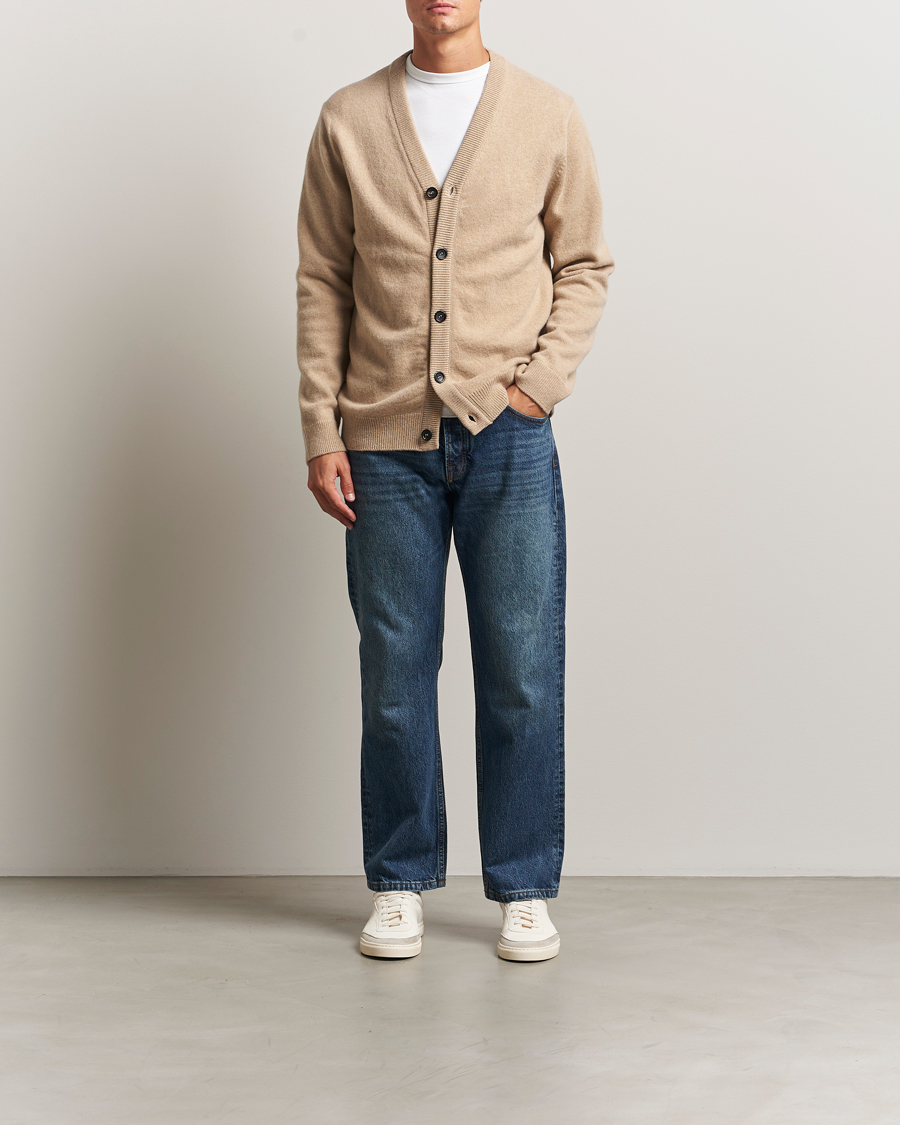 Herr | Tröjor | PS Paul Smith | Merino Knitted Cardigan Beige