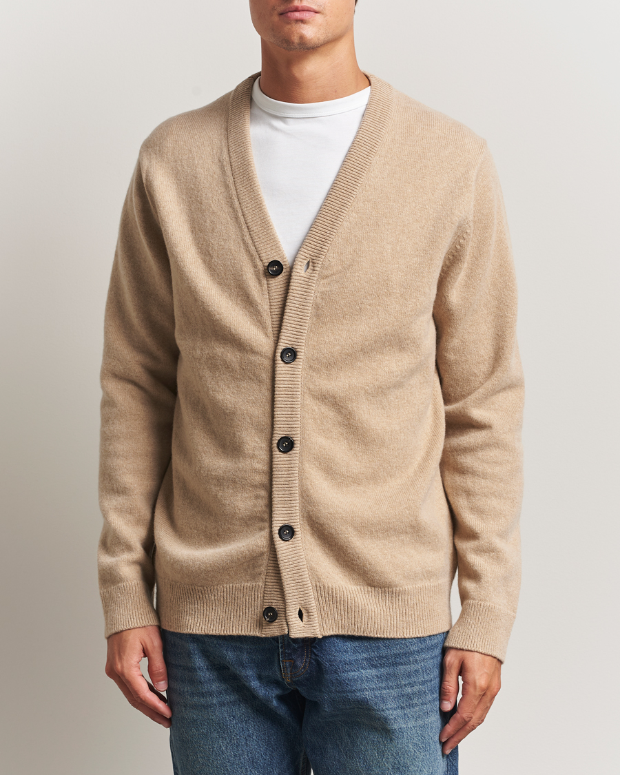 Herr | Tröjor | PS Paul Smith | Merino Knitted Cardigan Beige