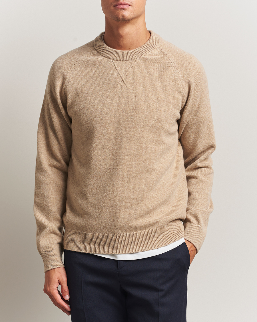 Herr | Tröjor | PS Paul Smith | Merino Knitted Sweater Beige