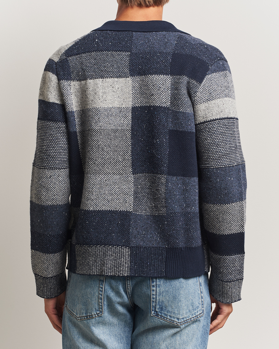 Herr | Tröjor | PS Paul Smith | Colourblocked Knitted Full Zip Blue Multi