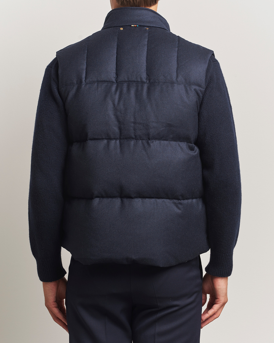 Herr | Västar | Paul Smith | Wool/Cashmere Down Gilet Navy