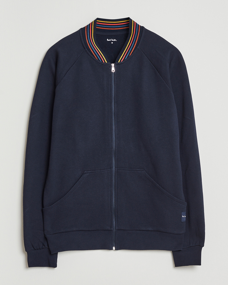 Herr | Tröjor | Paul Smith | Artist Rib Full Zip Navy