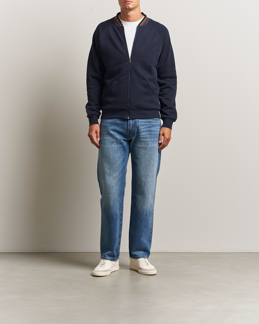 Herr | Tröjor | Paul Smith | Artist Rib Full Zip Navy