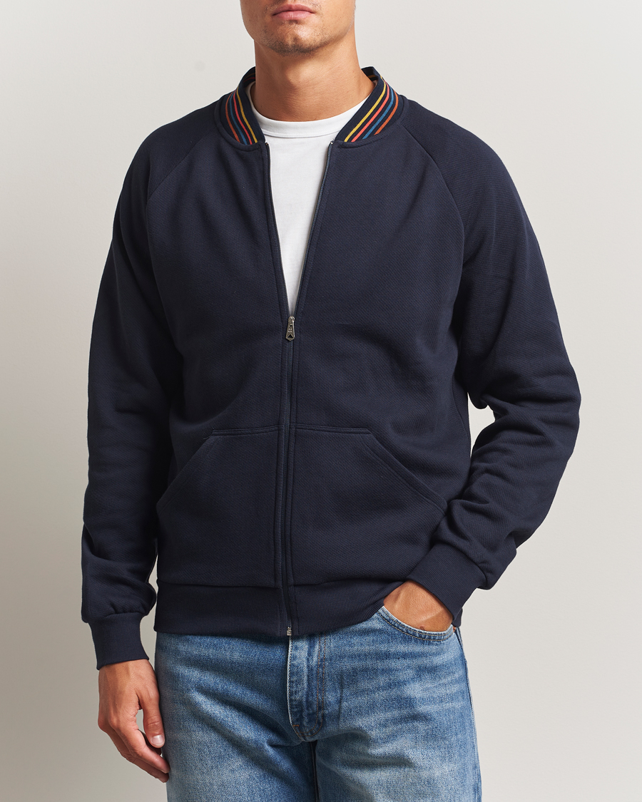 Herr | Tröjor | Paul Smith | Artist Rib Full Zip Navy
