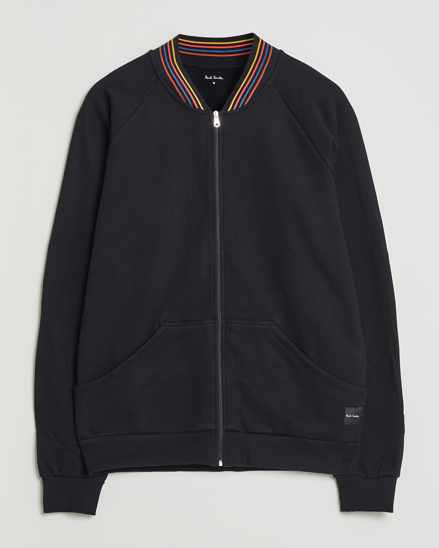 Herr | Tröjor | Paul Smith | Artist Rib Full Zip Black