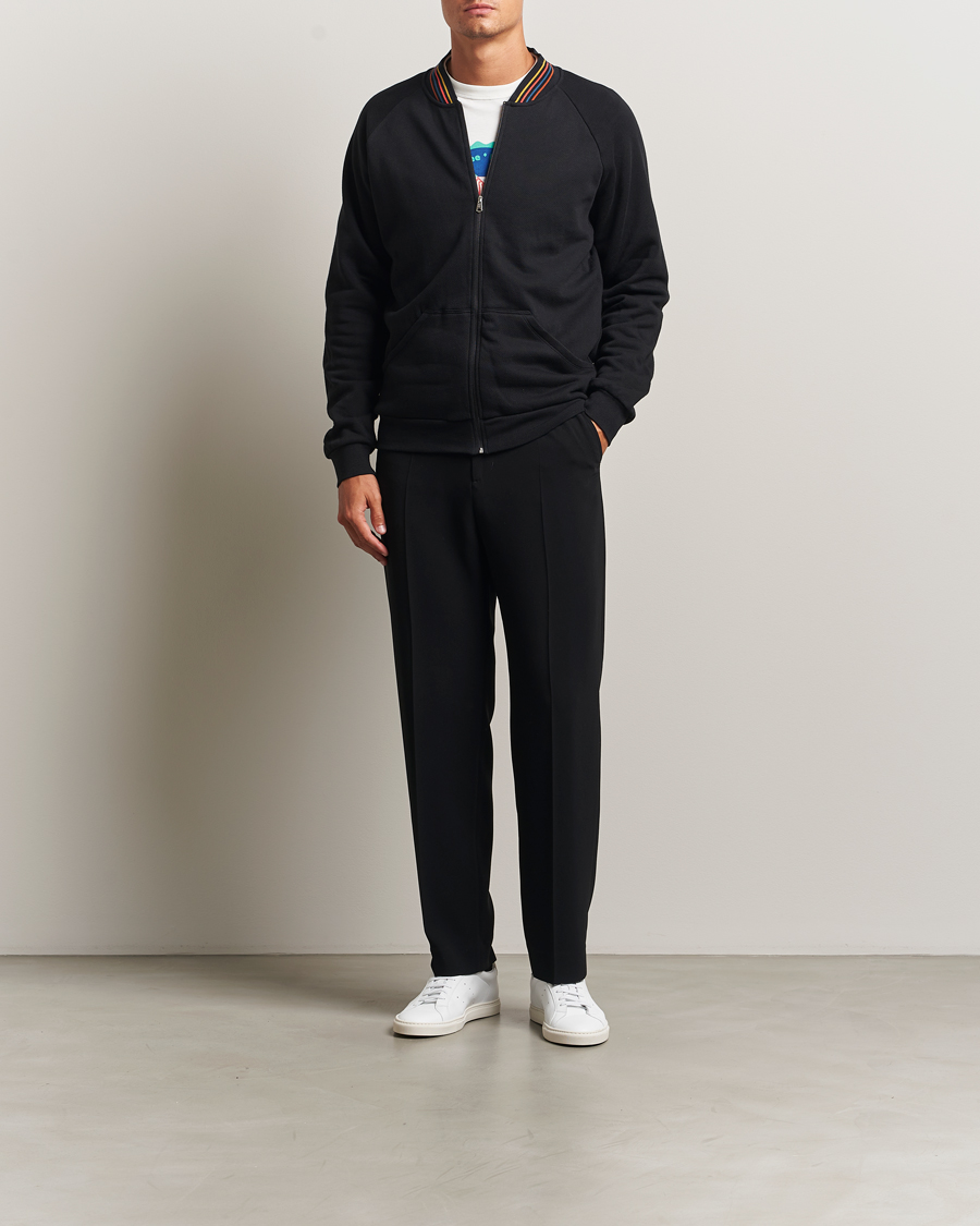 Herr | Tröjor | Paul Smith | Artist Rib Full Zip Black