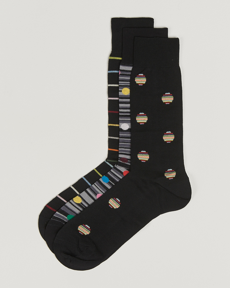 Herr | Underkläder | Paul Smith | 3-Pack Printed Sock Black