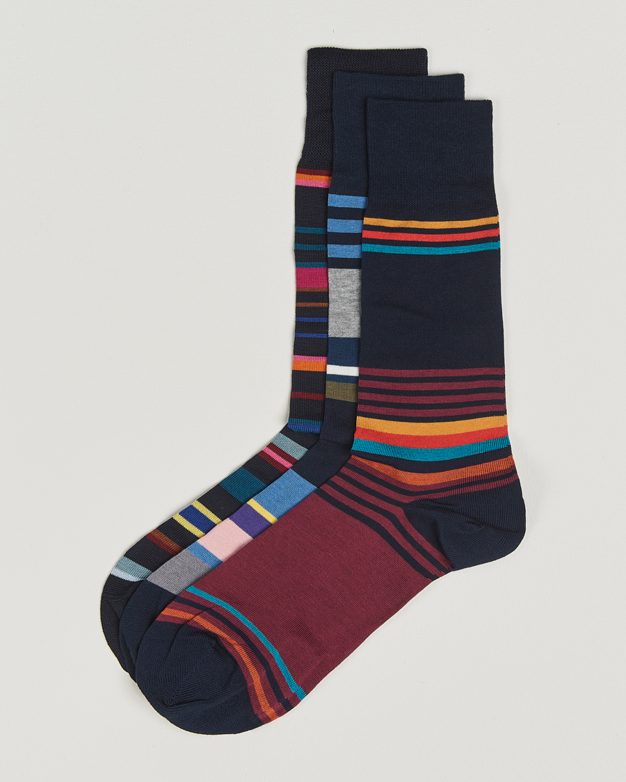 Herr | Underkläder | Paul Smith | 3-Pack Striped Sock Multi