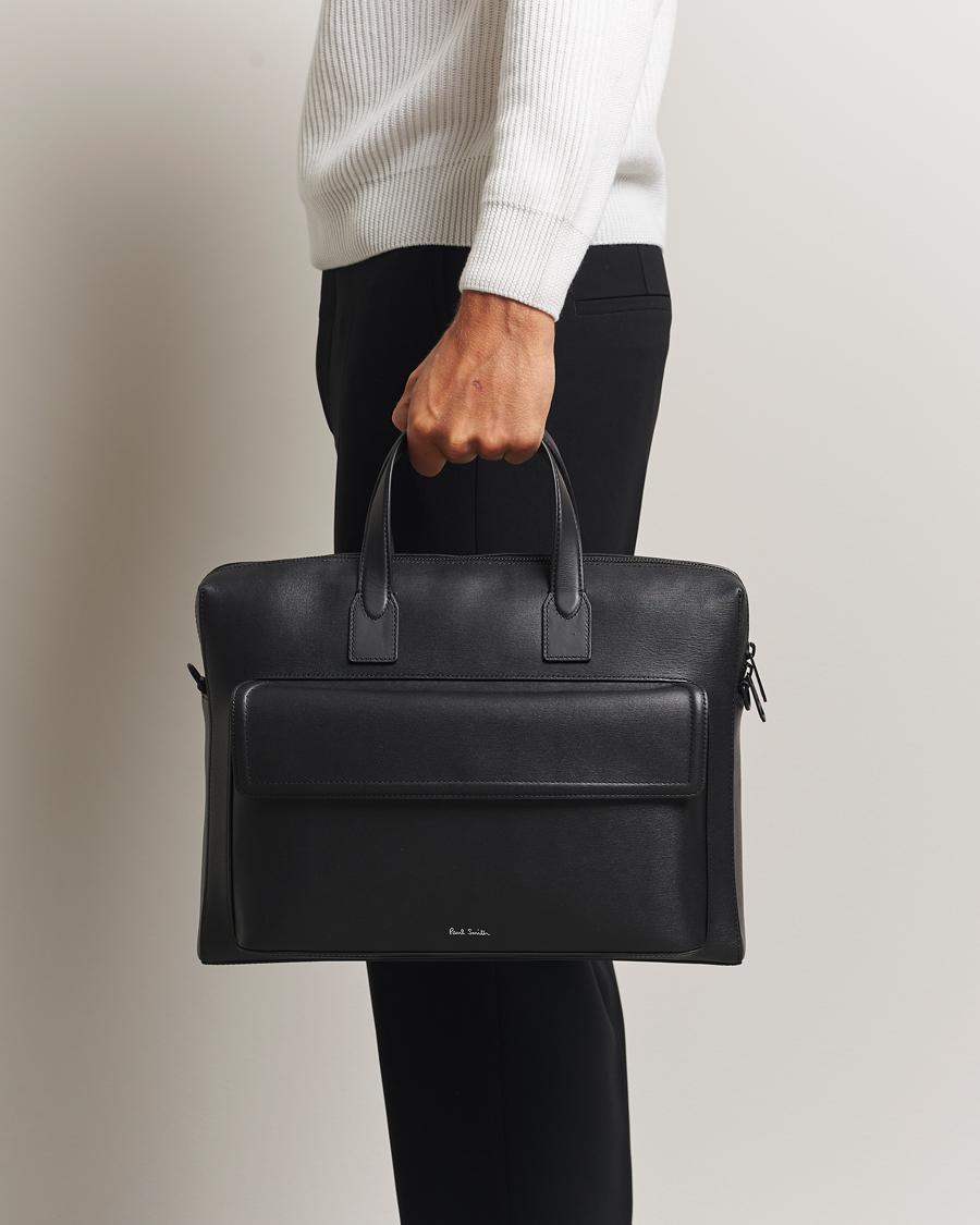 Herr | Väskor | Paul Smith | Leather Briefcase Black