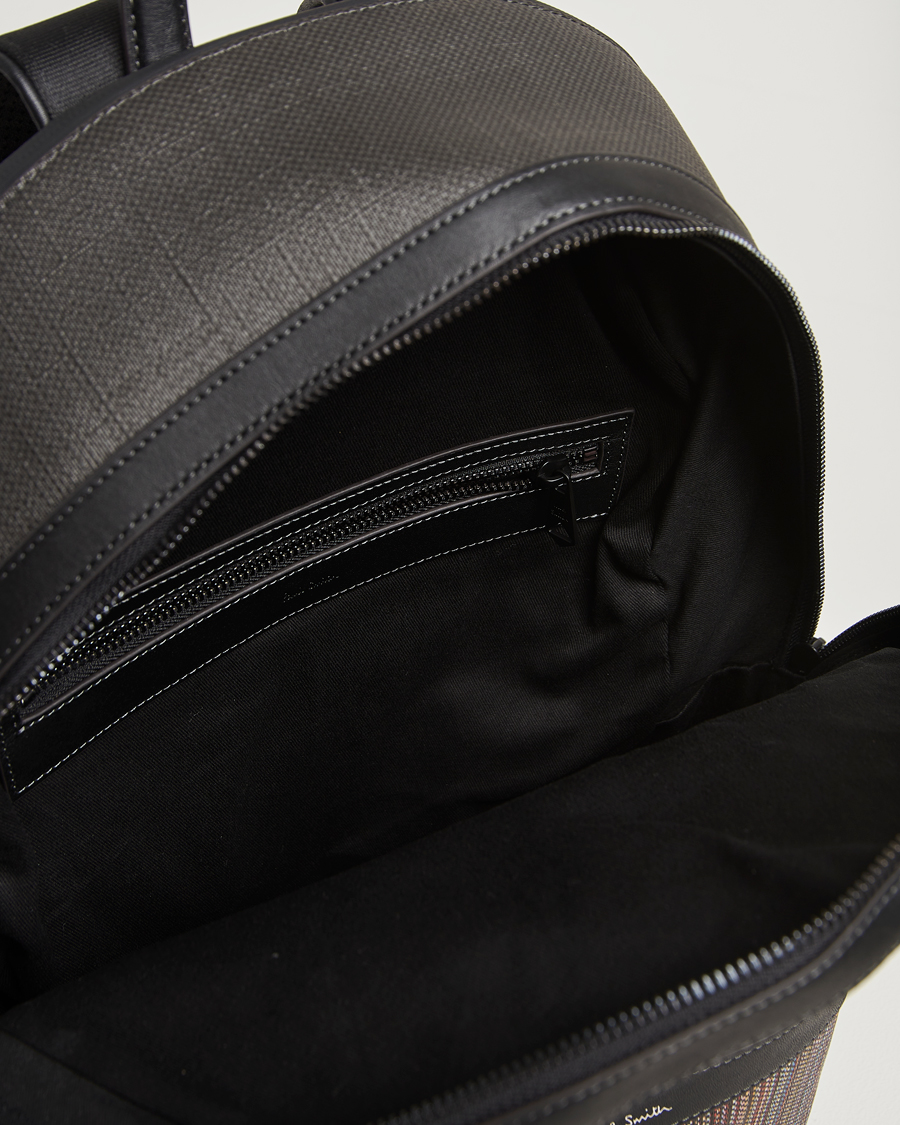 Herr | Väskor | Paul Smith | Nylon Stripe Backpack Black Multi