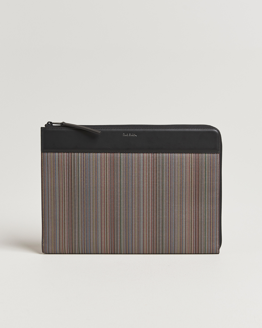 Herr | Väskor | Paul Smith | Nylon Stripe Document Case Black Multi