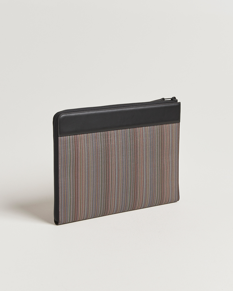 Herr | Väskor | Paul Smith | Nylon Stripe Document Case Black Multi