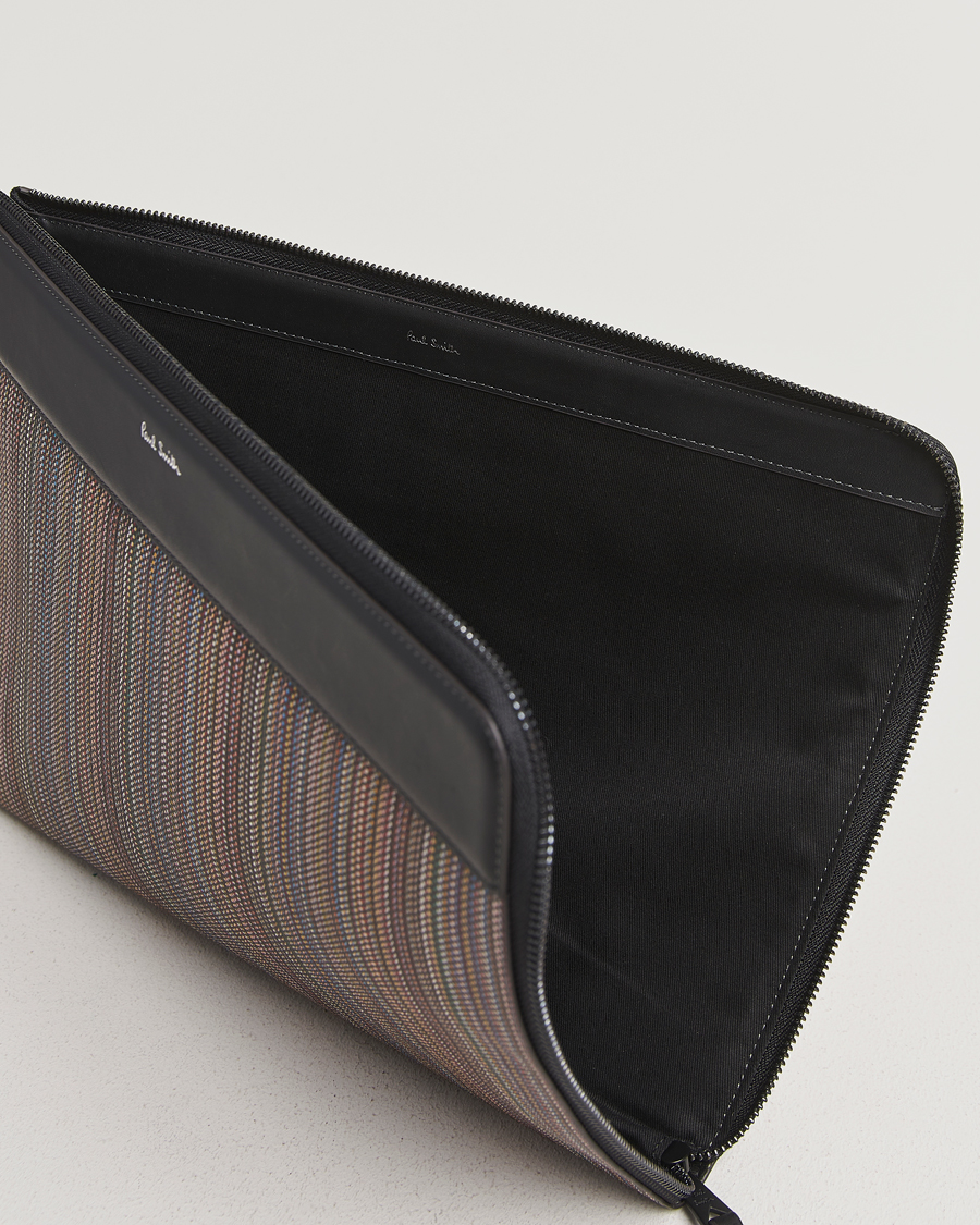 Herr | Väskor | Paul Smith | Nylon Stripe Document Case Black Multi