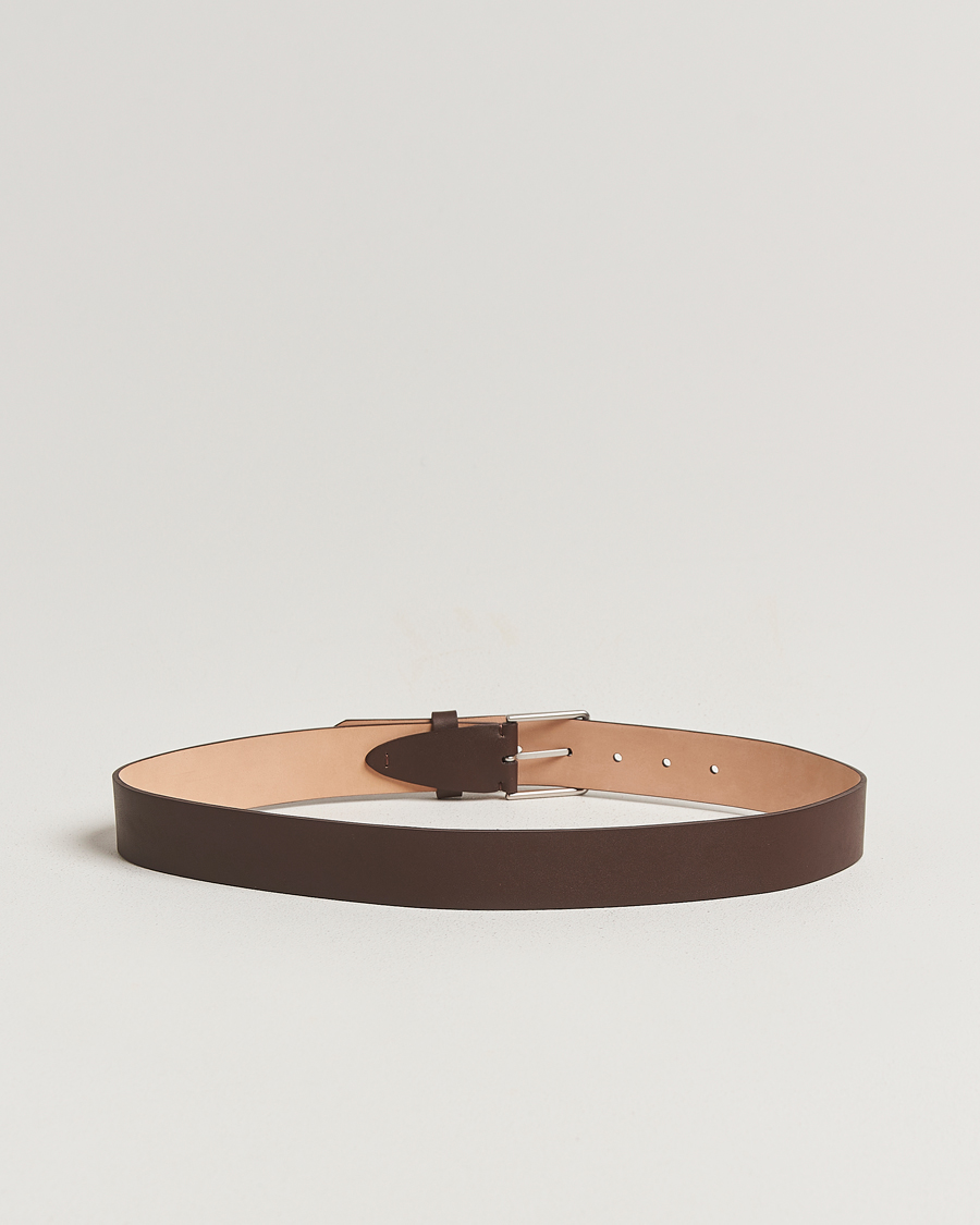 Herr | Bälten | Paul Smith | Stitch Leather Belt Dark Brown