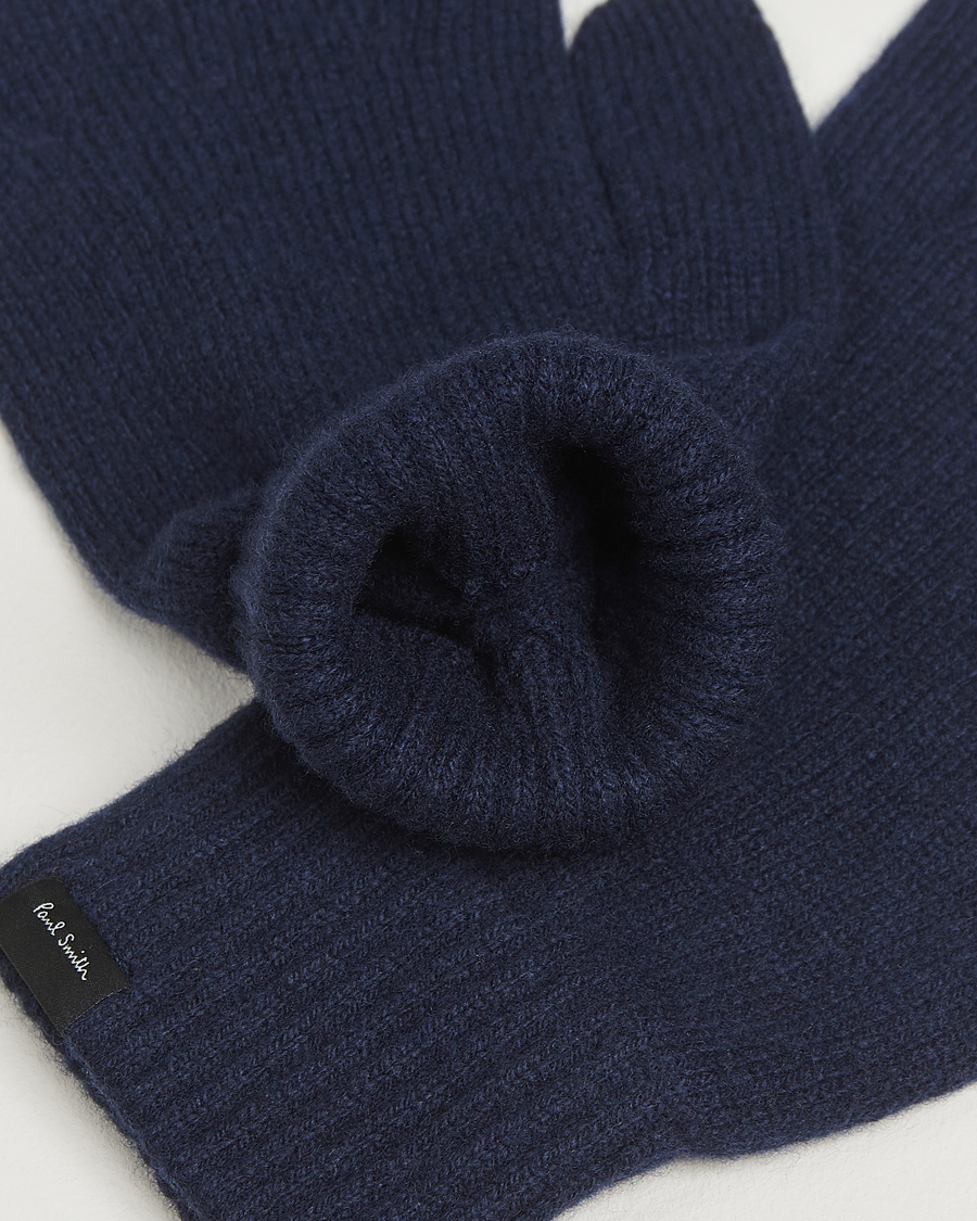 Herr | Handskar | Paul Smith | Cashmere Glove Navy