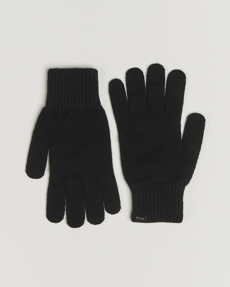 Herr | Handskar | Paul Smith | Cashmere Glove Black