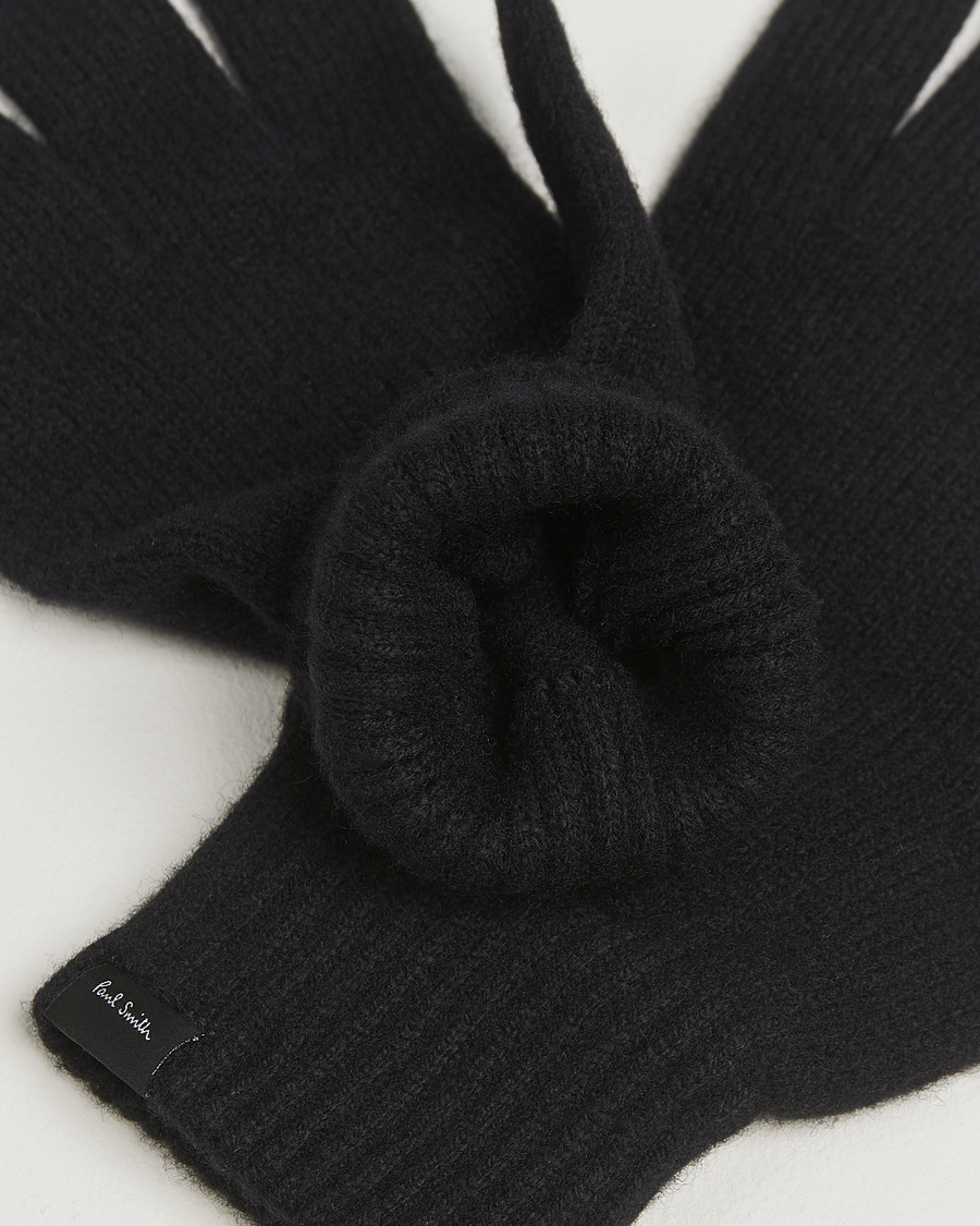 Herr | Handskar | Paul Smith | Cashmere Glove Black