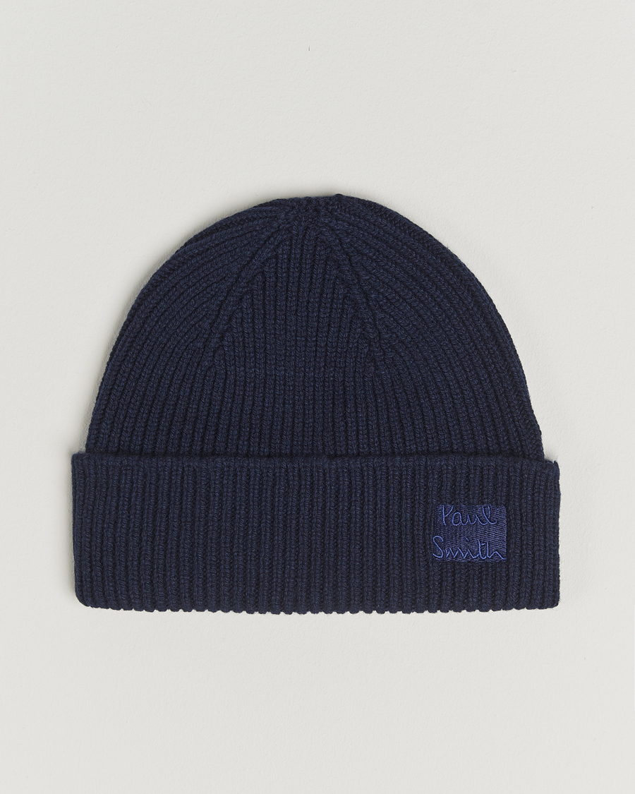 Herr | Mössor | Paul Smith | Cashmere Beanie Navy
