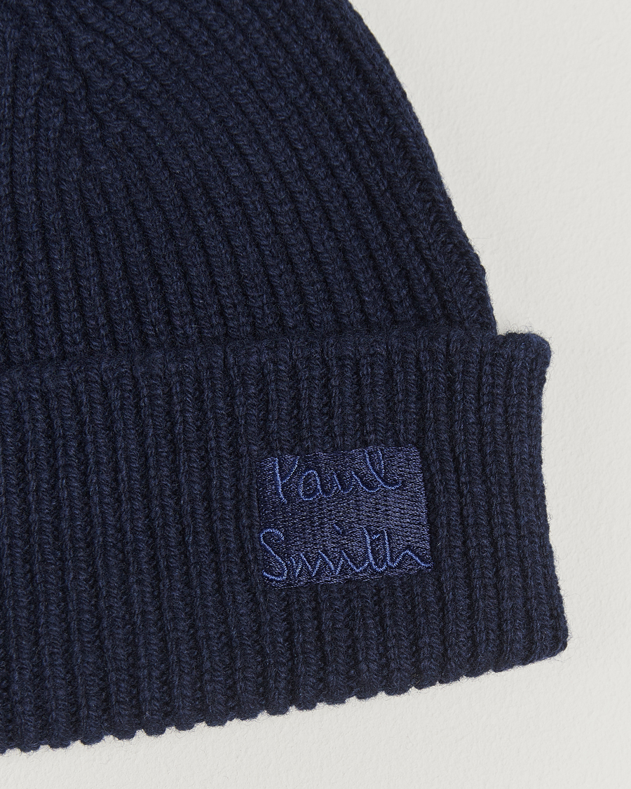 Herr | Mössor | Paul Smith | Cashmere Beanie Navy