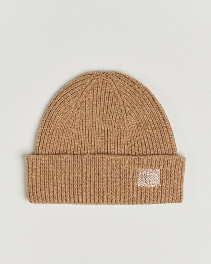Herr | Mössor | Paul Smith | Cashmere Beanie Brown