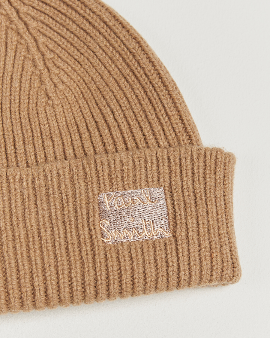 Herr | Mössor | Paul Smith | Cashmere Beanie Brown