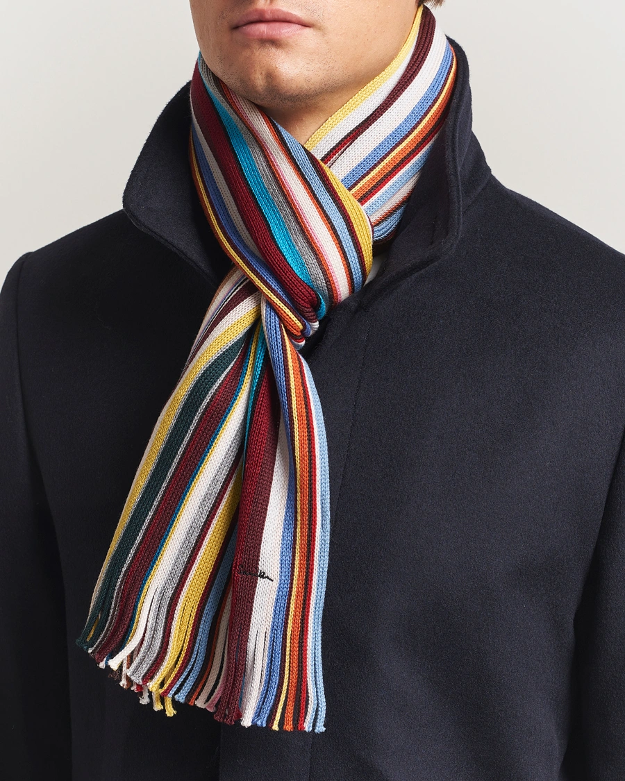Herr | Halsdukar | Paul Smith | Merino Wool Signature Scarf Multi