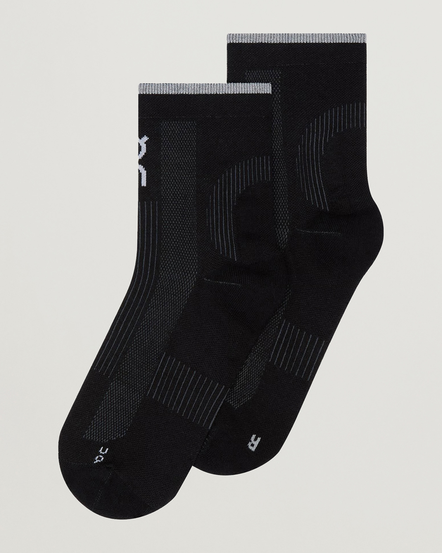 Herr | Underkläder | On | Performance Run Sock Mid Black