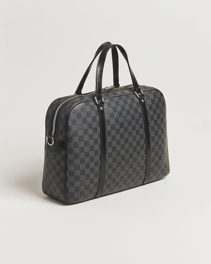 Herr | Pre-Owned & Vintage Bags | Louis Vuitton Pre-Owned | Jorn Porte Documents Damier Graphite