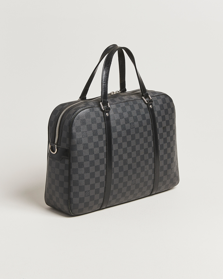 Herr | Pre-Owned & Vintage Bags | Louis Vuitton Pre-Owned | Jorn Porte Documents Damier Graphite