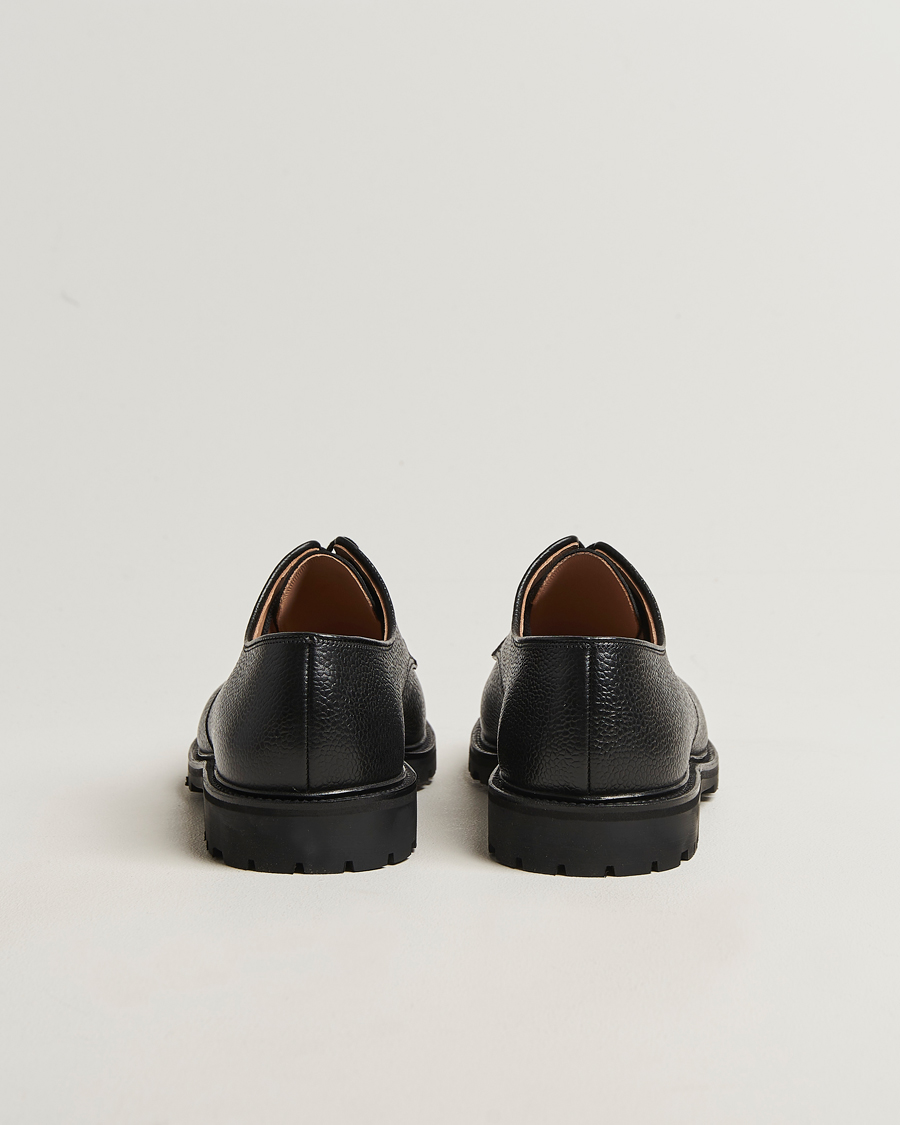 Herr | Derbys | Crockett & Jones | Sandhurst Derby Vibram Black Scotch Grain