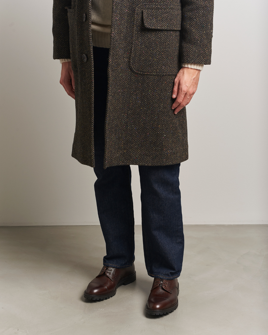 Herr | Derbys | Crockett & Jones | Sandhurst Derby Vibram Brown Scotch Grain