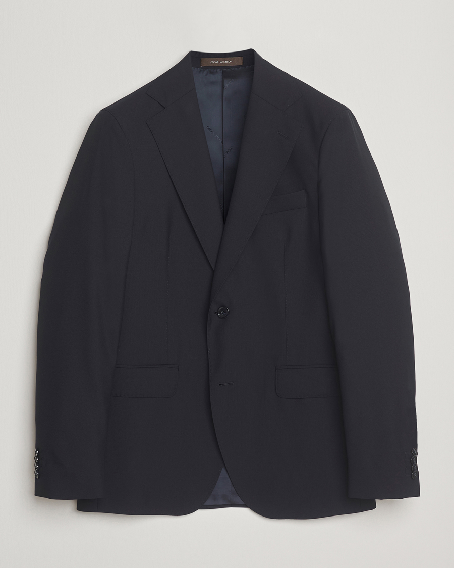Herr | Kavajer | Oscar Jacobson | Ego Wool Blazer Navy