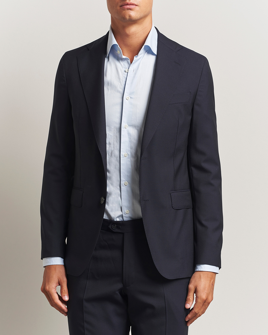 Herr | Kavajer | Oscar Jacobson | Ego Wool Blazer Navy