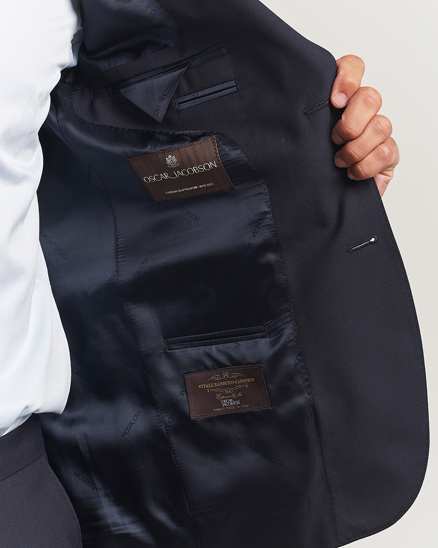 Herr | Kavajer | Oscar Jacobson | Ego Wool Blazer Navy