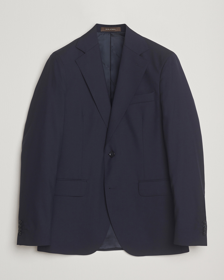 Herr | Kavajer | Oscar Jacobson | Ego Wool Blazer Blue