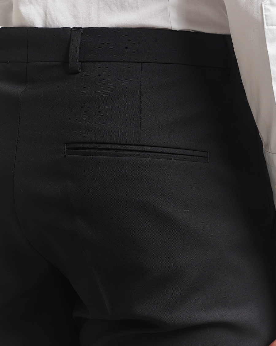 Herr | Byxor | Oscar Jacobson | Dandy Wool Trousers Black