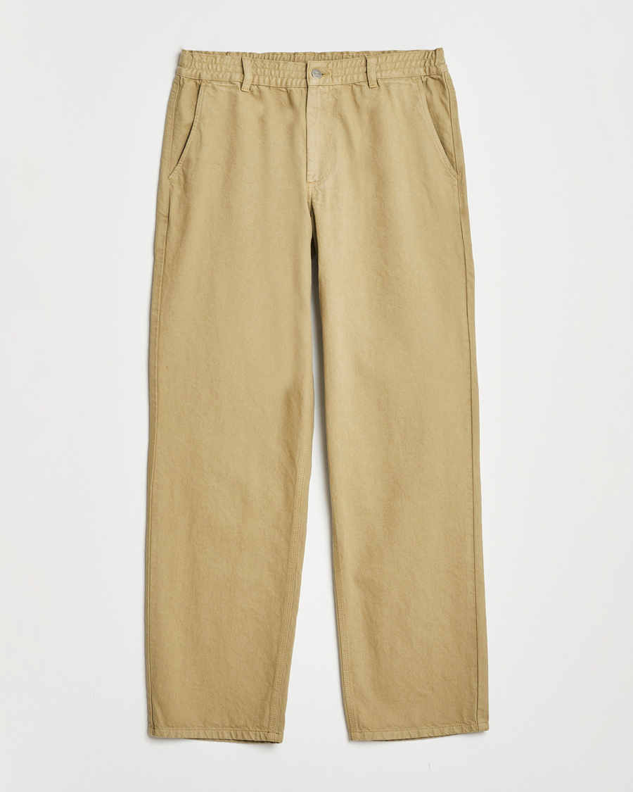 Herr | Byxor | Forét | Clay Twill Pants Khaki