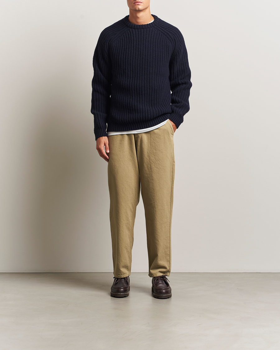 Herr | Byxor | Forét | Clay Twill Pants Khaki