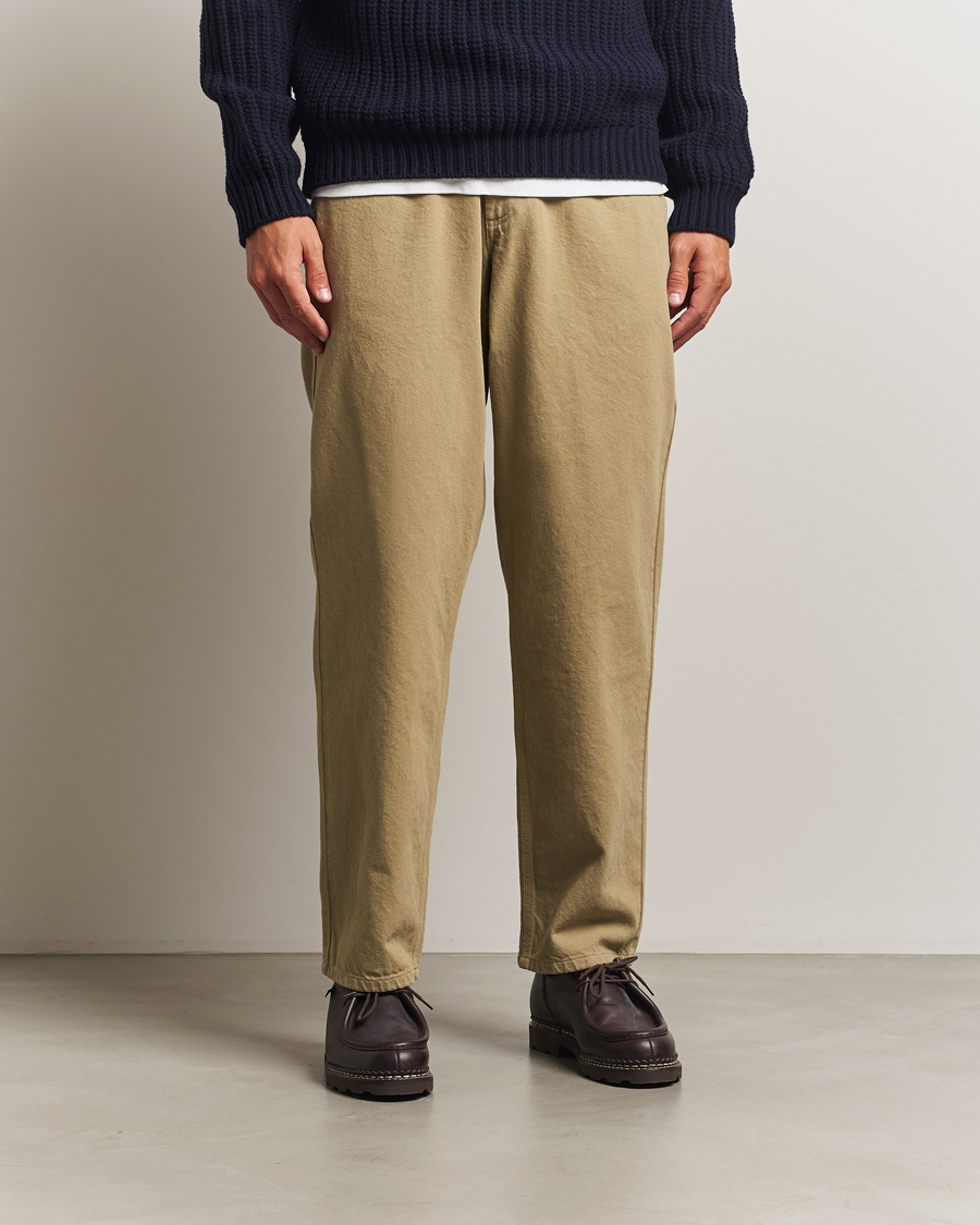 Herr | Byxor | Forét | Clay Twill Pants Khaki