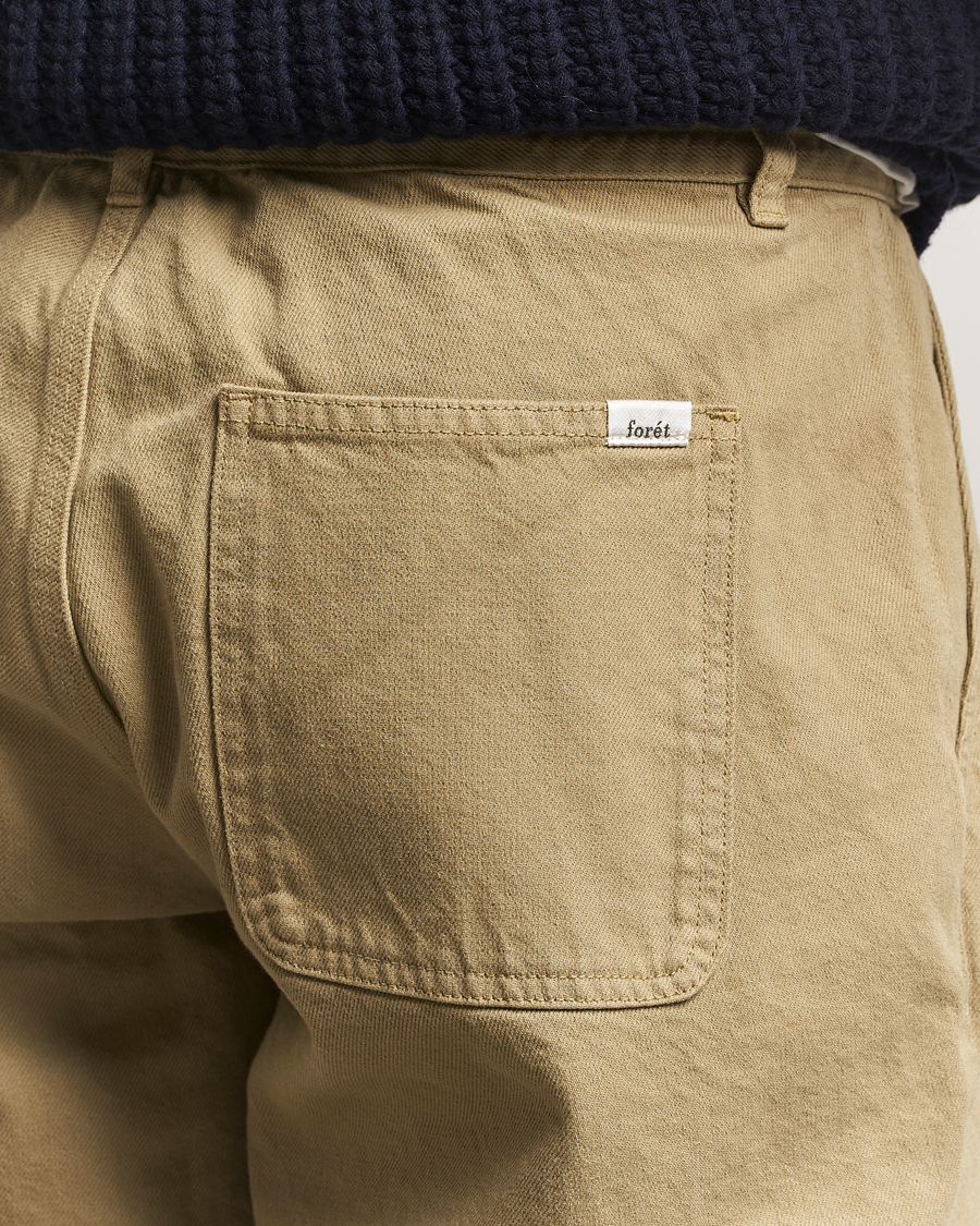 Herr | Byxor | Forét | Clay Twill Pants Khaki
