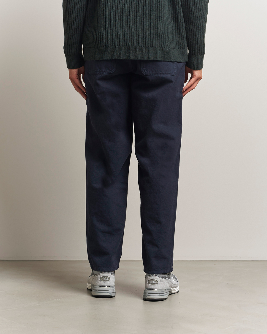 Herr | Byxor | Forét | Clay Twill Pants Navy