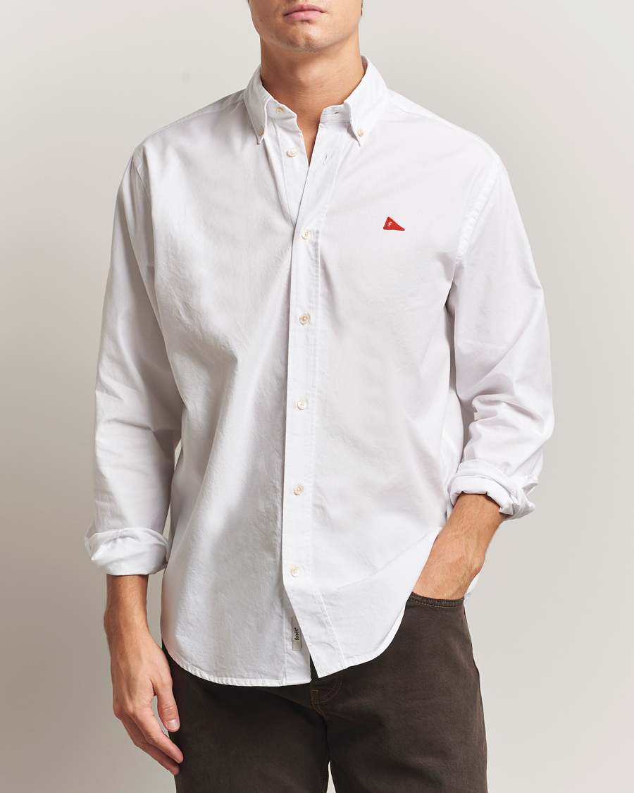 Herr | Skjortor | Forét | Flag Regular Fit Oxford Shirt White